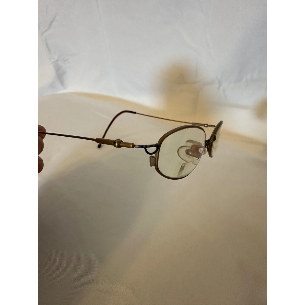Calvin Klein Vintage Oval Eyeglasses Bronze Metal Frames Made in Italy CK 7242 - Picture 5 of 8